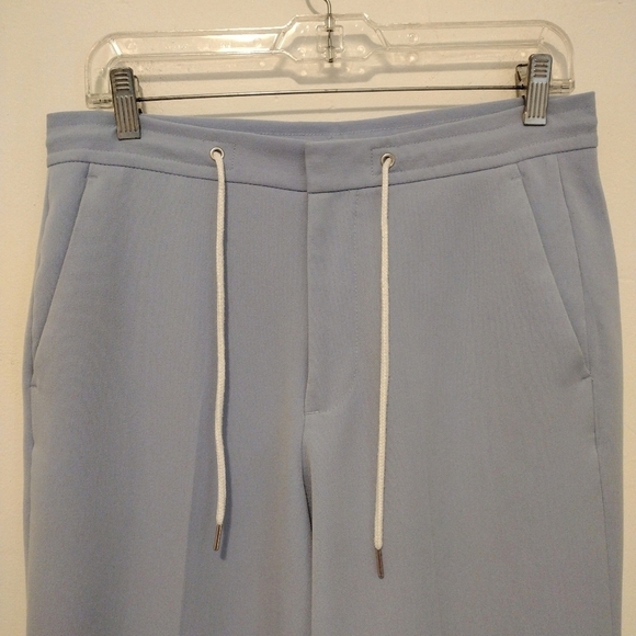 Asos Design - 30x30 Light Blue High Rise Straight Leg Pants - Picture 6 of 16